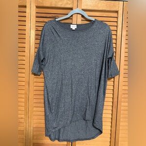 LuLaRoe Charcoal Grey Irma Top size xxs (fits like small)